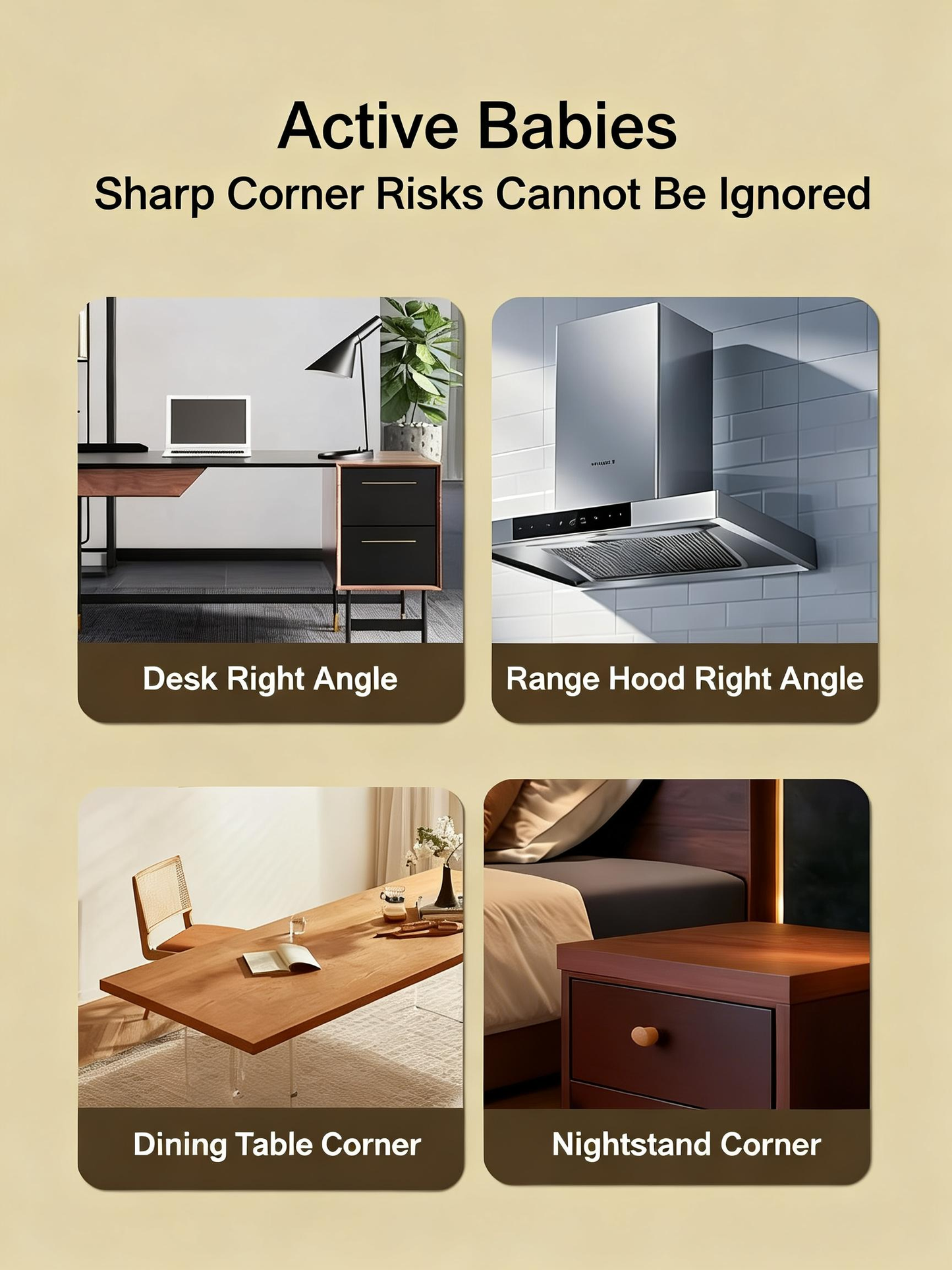 HENGS 8pcs Large T-Shaped Silicone Corner Protector - Full-Cover Baby Proofing, Strong Adhesive Non-Toxic Transparent Furniture Table Guards