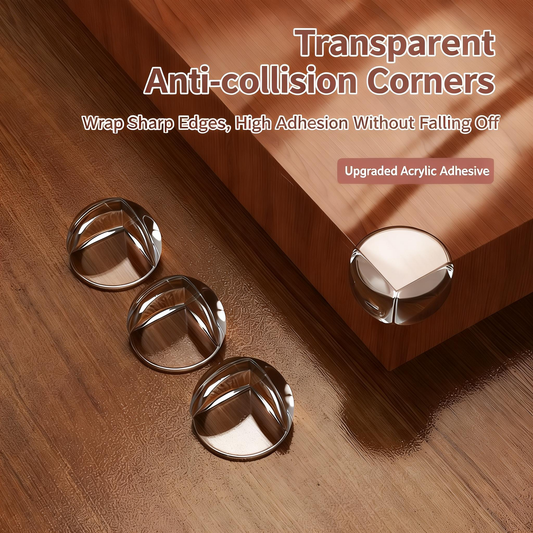 HENGS 8pcs Extra Large Ultra-Safe Baby Corner Protectors, Transparent Round Table Furniture Guards, Super Strong Adhesive, Easy Installation