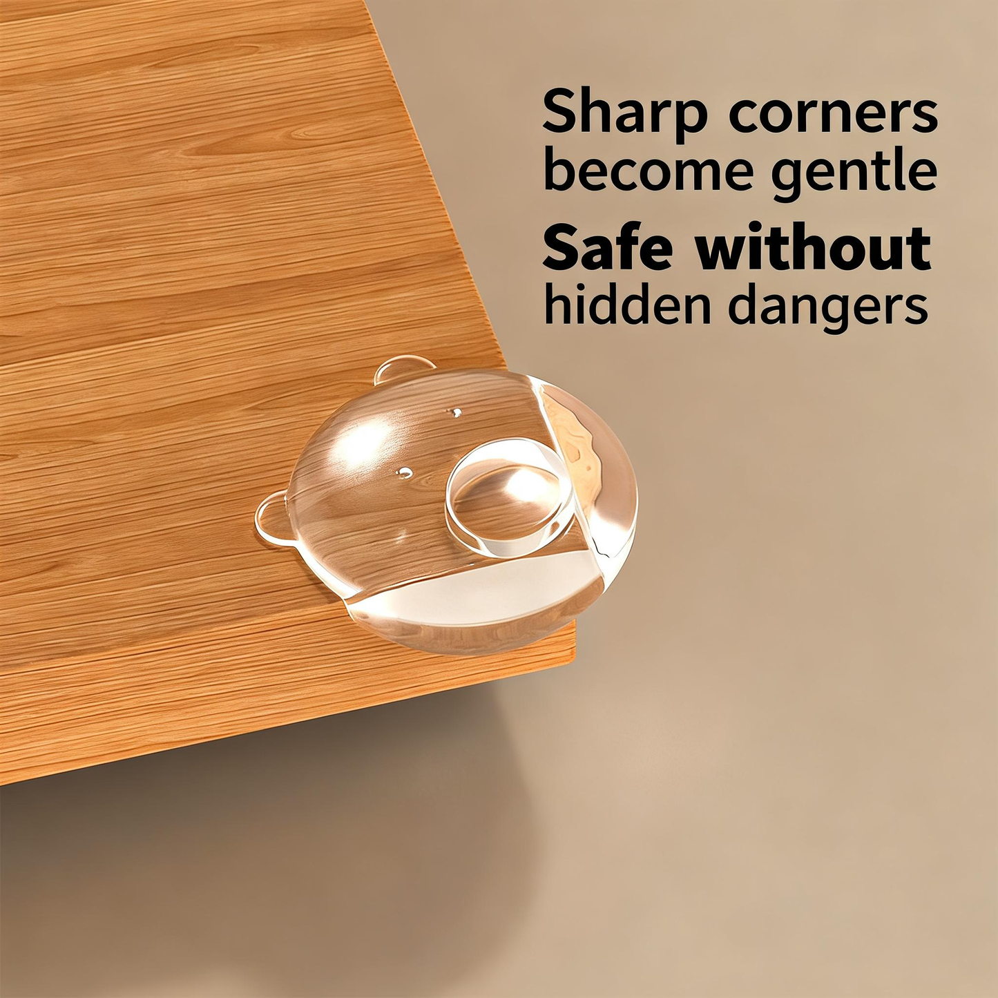 HENGS 8pcs Cute Panda Baby Corner Protectors - Safety Furniture Bumpers for Tables, Cabinets & Home