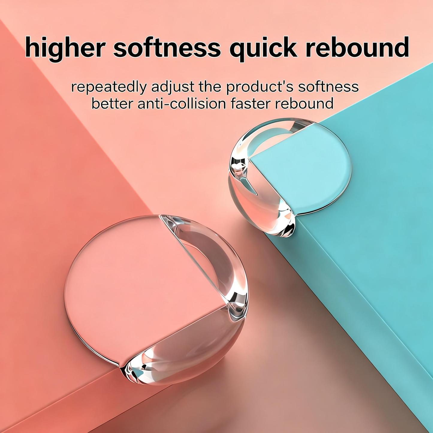 HENGS 8pcs Extra Large Ultra-Safe Baby Corner Protectors, Transparent Round Table Furniture Guards, Super Strong Adhesive, Easy Installation