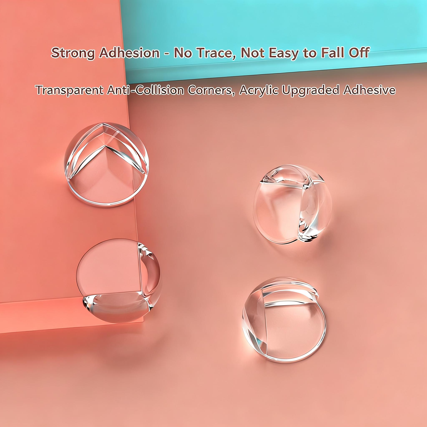 HENGS 8pcs Extra Large Ultra-Safe Baby Corner Protectors, Transparent Round Table Furniture Guards, Super Strong Adhesive, Easy Installation