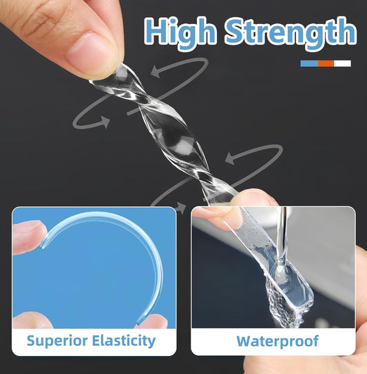 HENGS Clear Silicone Cabinet Bumpers 10 Pcs - Self-Adhesive Sound Dampening Pads, Furniture Protectors & Non-Slip Anti-Slip Pads for Drawers, Table Tops, Hardwood Floors, Chair Legs, Wall Protection