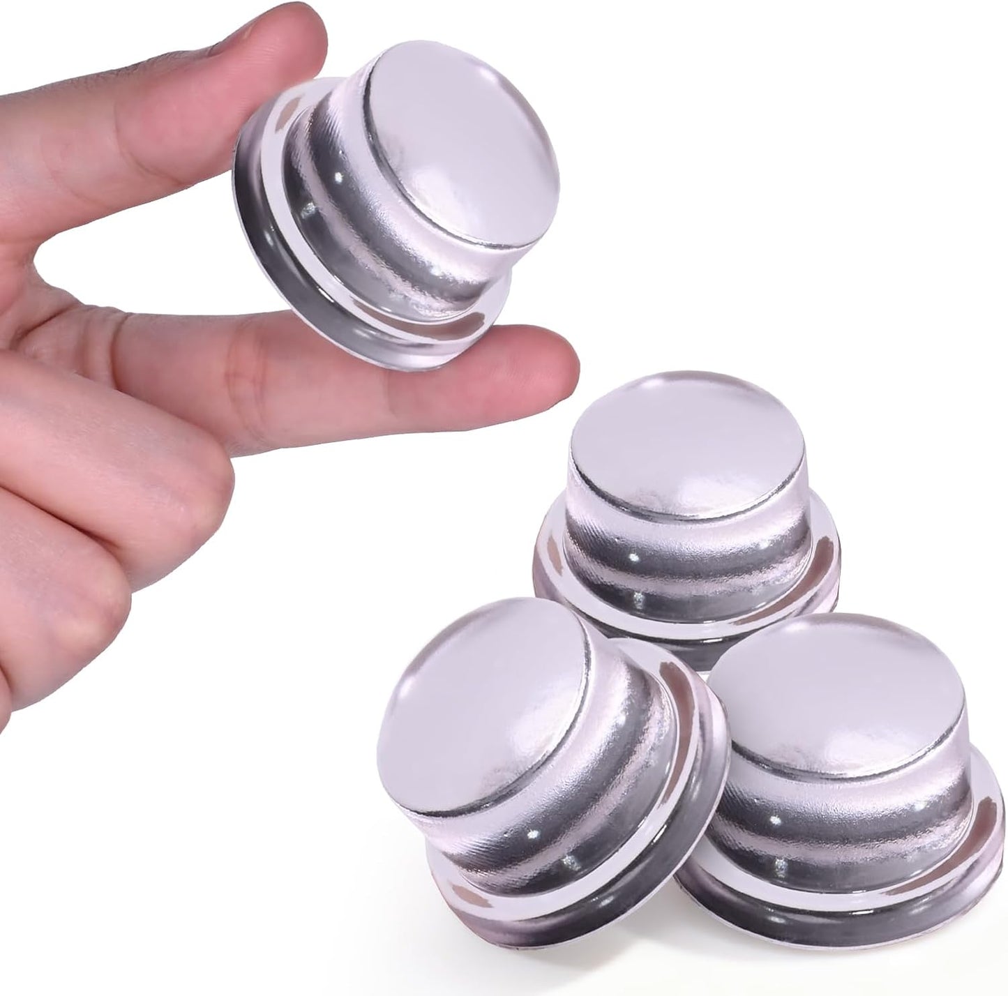 HENGS Upgraded Door Bumper 1.5" Clear Silicone | Self-Adhesive Door Knob Wall Protector |Large Rubber Door Stops for Wall Protection & Noise Reduction