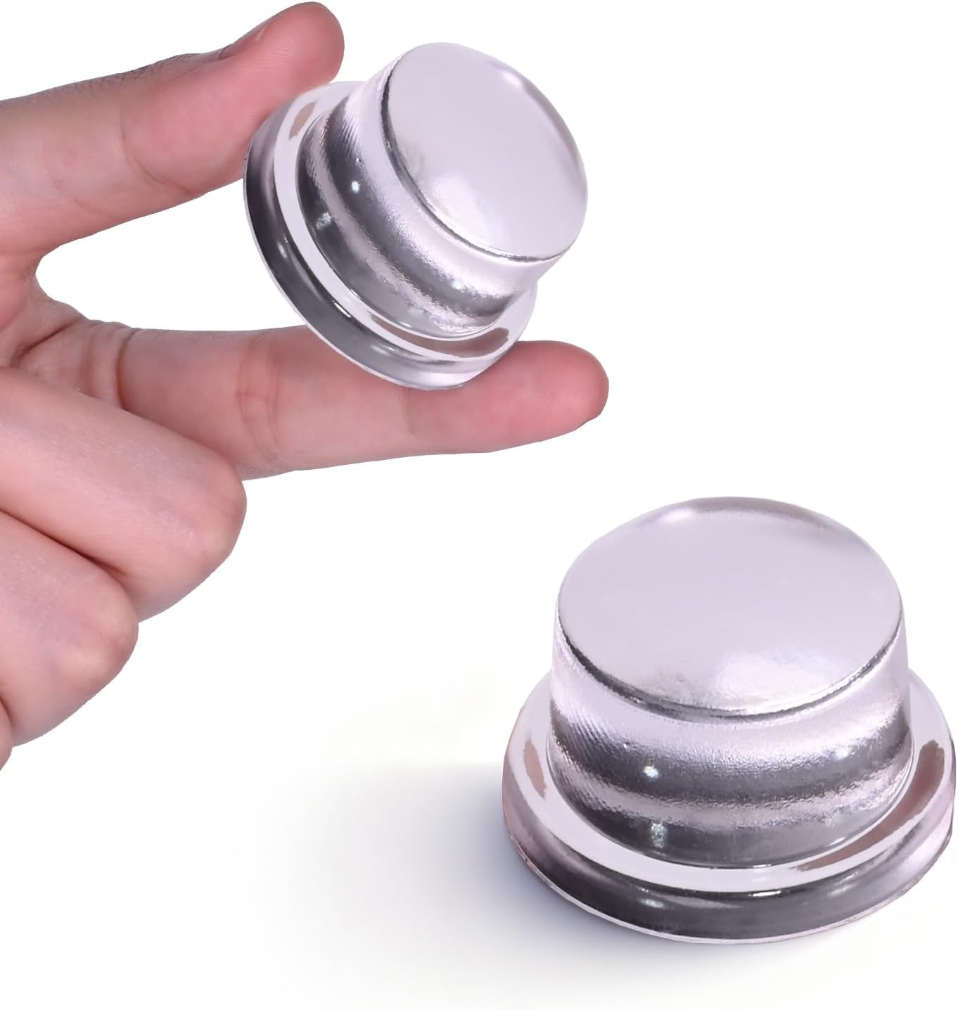 HENGS Upgraded Door Bumper 1.5" Clear Silicone | Self-Adhesive Door Knob Wall Protector |Large Rubber Door Stops for Wall Protection & Noise Reduction