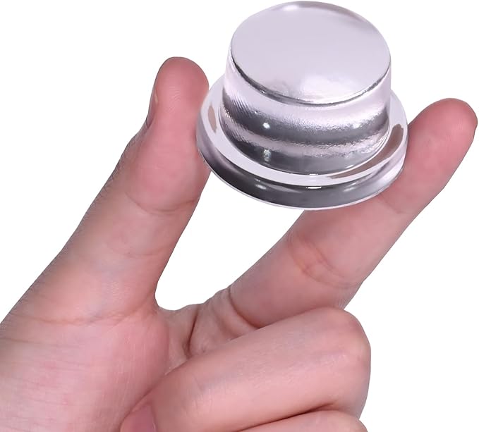 HENGS Upgraded Door Bumper 1.5" Clear Silicone | Self-Adhesive Door Knob Wall Protector |Large Rubber Door Stops for Wall Protection & Noise Reduction