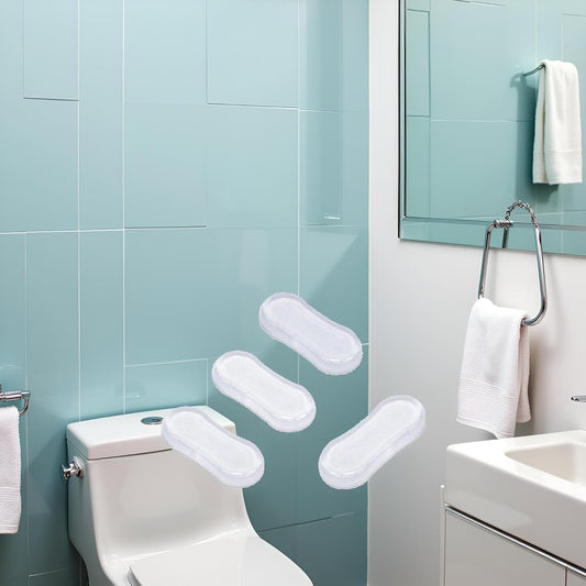 HENGS 5Pcs Transparent Toilet Seat Bumper Set, Silicone Strong Adhesive Toilet Seats Lid Bumpers, Toilet Seat Buffers, Toilet Lid Rubber Pads for, Home, Hotel and Hospital Toilets